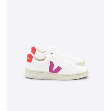 Veja URCA CWL Women's Sneakers White/Orange | NZ 629ILH